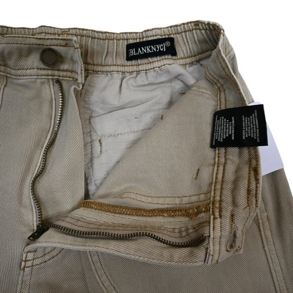BLANKNYC Womens 28 Cotton Twill Cargo Pants in Wild Oats NEW - Picture 9 of 13